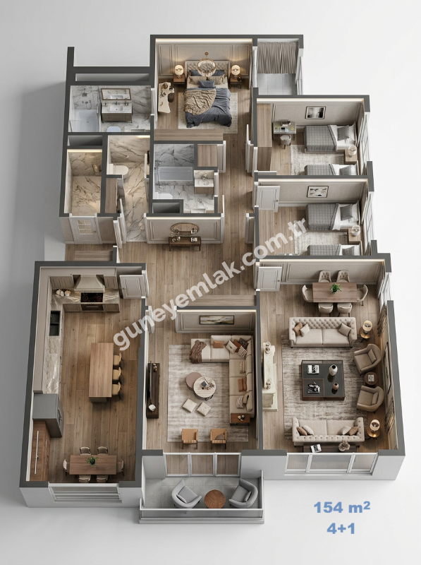 BATIŞEHİR KONUTLARI 3+1 4+1