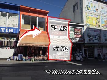 CUMHURİYET MAHALLESİ ESKİ VAN CADDESİ’NDE SATILIK 2 KATLI 150 M² TİCARİ DÜKKAN