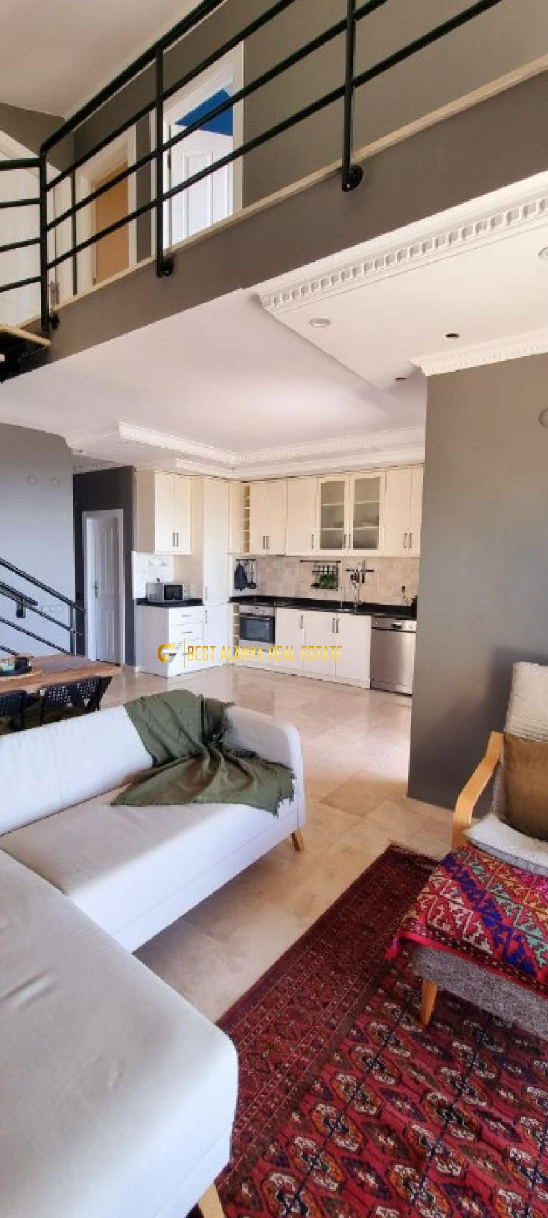 TEPE OCEAN VIEW VILLA SATILIK EŞYALI 2+1 DUBLEKS İKİZ VİLLA ALANYA ANTALYA TÜRKİYE