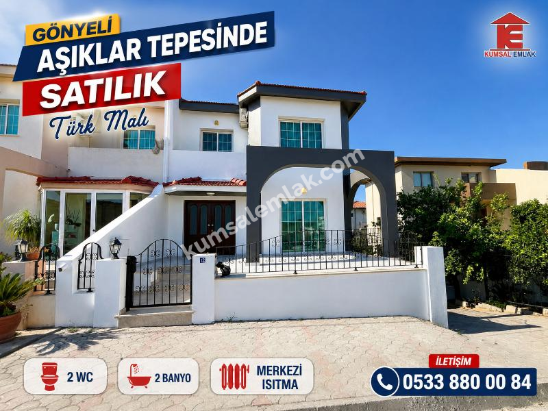 GÖNYELİ AŞIKLAR TEPESİNDE TÜRK MALI İKİZ DUBLEKS MÜSTAKİL EV 
