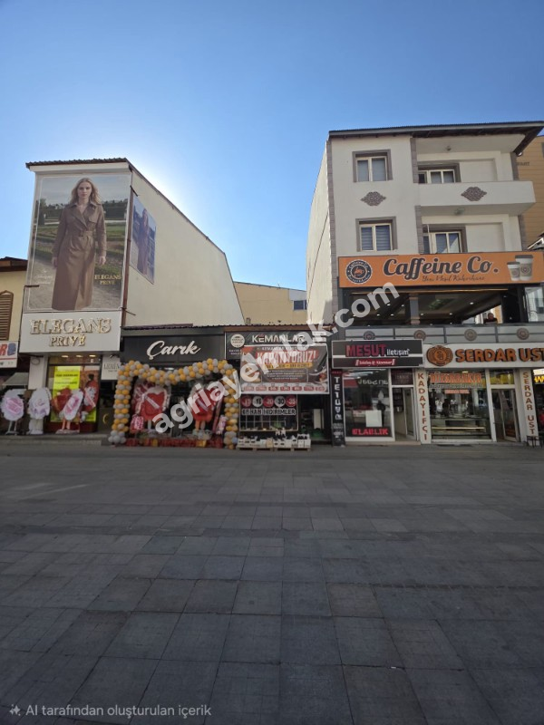 CUMHURİYET CADDESİNDE SATILIK PRESTİJLİ 129 M2 TİCARİ DÜKKAN