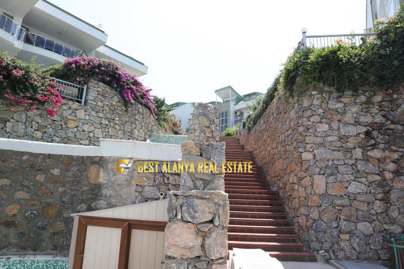 KONAKLI FULL DENİZ MANZARALI SATILIK FULL EŞYALI 3+1 DUBLEKS DAİRE ALANYA ANTALYA TÜRKİYE