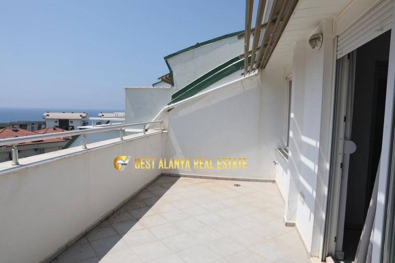 KONAKLI FULL DENİZ MANZARALI SATILIK FULL EŞYALI 3+1 DUBLEKS DAİRE ALANYA ANTALYA TÜRKİYE