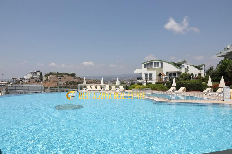 KONAKLI FULL DENİZ MANZARALI SATILIK FULL EŞYALI 3+1 DUBLEKS DAİRE ALANYA ANTALYA TÜRKİYE