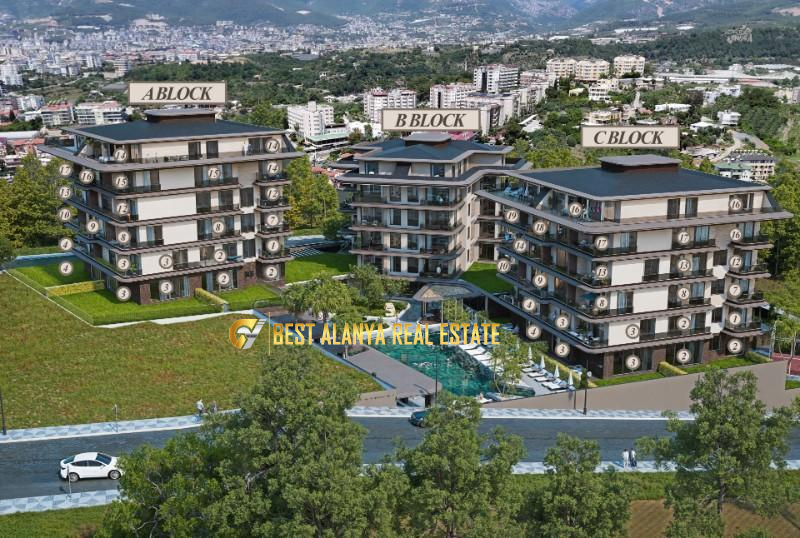 THE KAVIA KESTEL ALANYA SATILIK LÜKS KONUT PROJESİ