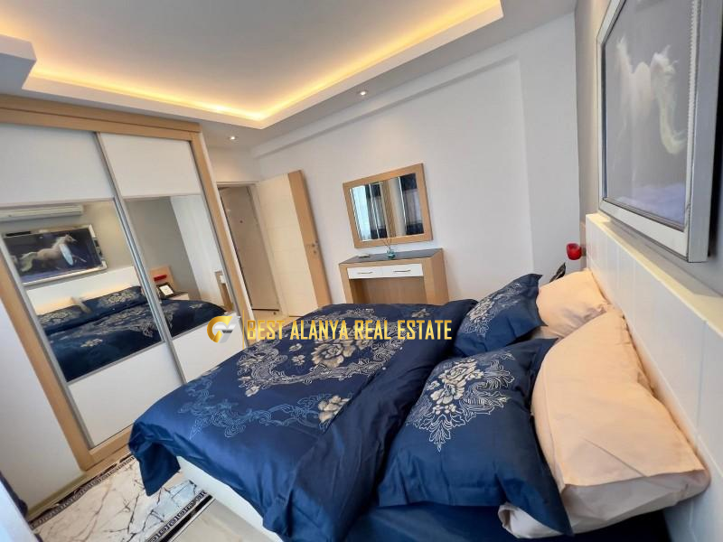 PANORAMA RESIDENCE KESTEL ALANYA SATILIK DENİZ VE KALE MANZARALI 1+1 DAİRE
