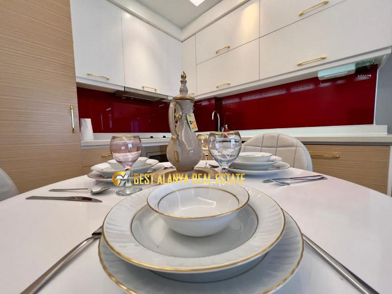 PANORAMA RESIDENCE KESTEL ALANYA SATILIK DENİZ VE KALE MANZARALI 1+1 DAİRE