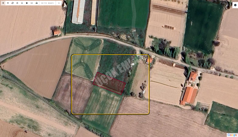 AFYON ÜÇOK EMLAKTAN ALİ İHSAN PAŞA MAH KONUT İMARLI 885M² 5 KAT MÜSADELİ SATILIK ARSA