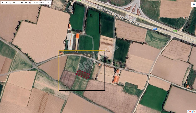 AFYON ÜÇOK EMLAKTAN ALİ İHSAN PAŞA MAH KONUT İMARLI 885M² 5 KAT MÜSADELİ SATILIK ARSA