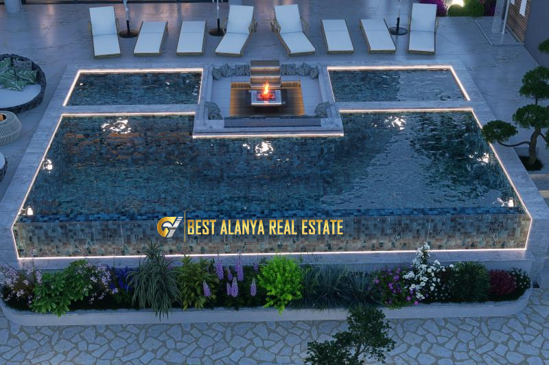 CİKCİLLİ ALANYA PANORAMİK DENİZ VE KALE MANZARALI MÜSTAKİL VİLLA