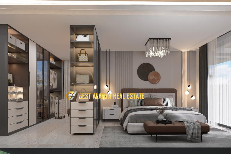 CİKCİLLİ ALANYA PANORAMİK DENİZ VE KALE MANZARALI MÜSTAKİL VİLLA