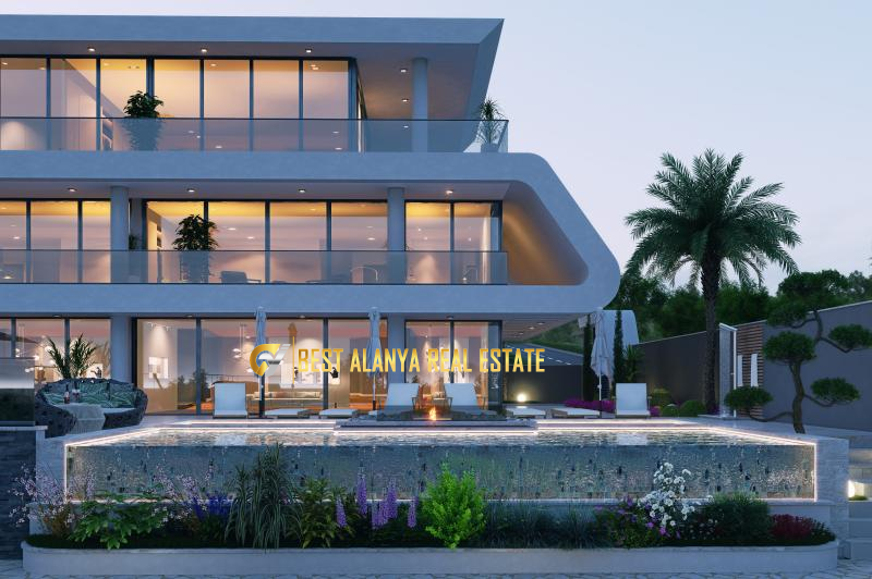 CİKCİLLİ ALANYA PANORAMİK DENİZ VE KALE MANZARALI MÜSTAKİL VİLLA