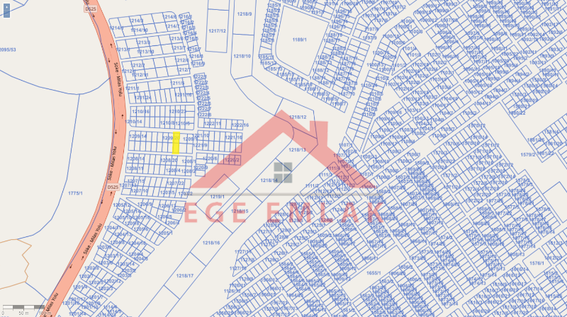 Didim Bozseki’de Bodrum Yoluna 120m - Toplam 604 m² - 2 Parsel Villa İmarlı Müstakil Arsalar