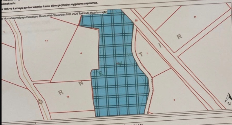DijitalEmlak tan Mustafakemalpaşa Fevzidede de Ruhsat ve Projesi Hazır Çiftlik İmarlı Satılık 25 Dönüm Arazi.