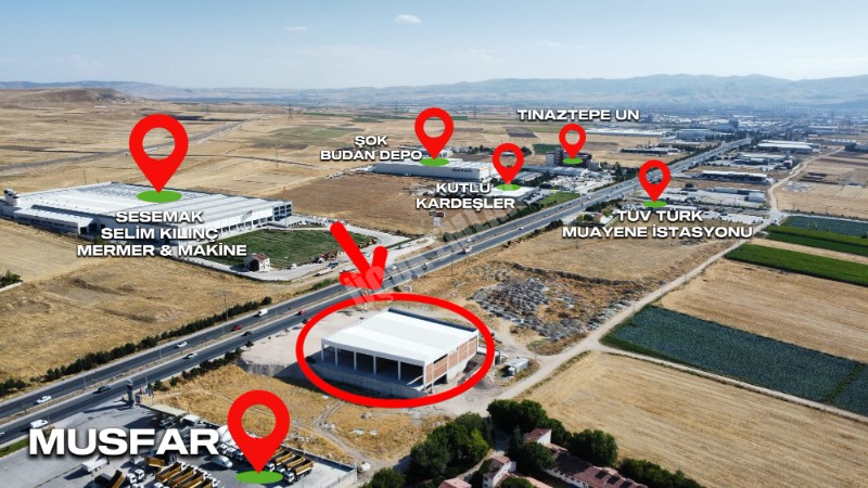 Afyon Üçok Emlaktan Susuz Sakarya Bölgesi Ankara Yolu Üzeri 4.375m² Satılık İşyeri