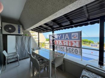 ALYANSTAN FULL EŞYALI DENİZ MANZARALI HAVUZLU 2+1 DAİRE