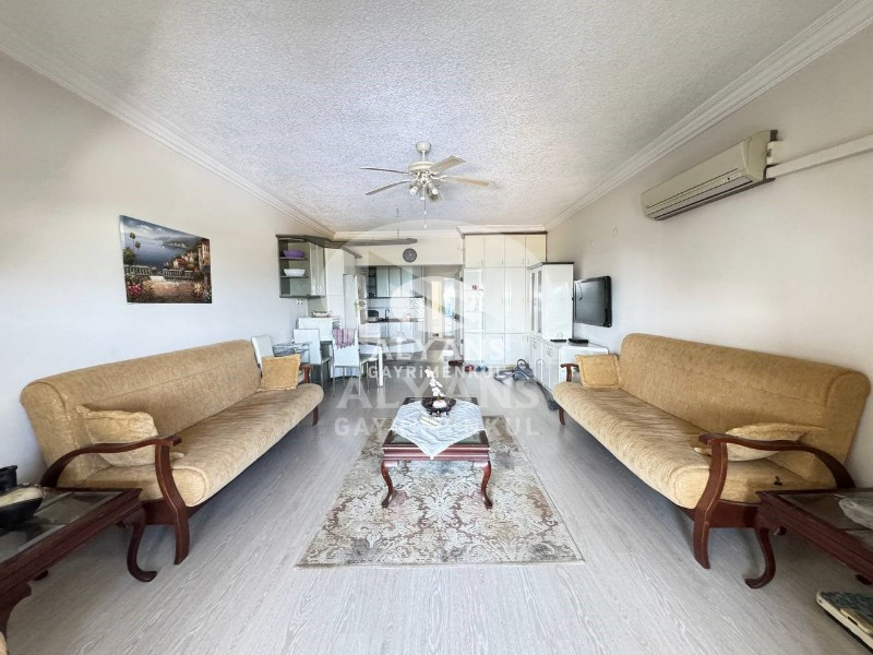 ALYANSTAN FULL EŞYALI DENİZ MANZARALI HAVUZLU 2+1 DAİRE