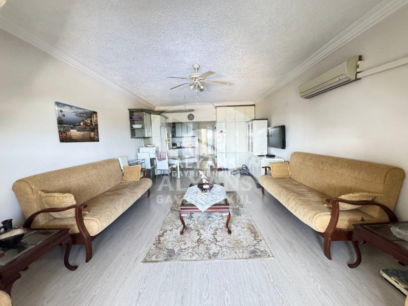 ALYANSTAN FULL EŞYALI DENİZ MANZARALI HAVUZLU 2+1 DAİRE