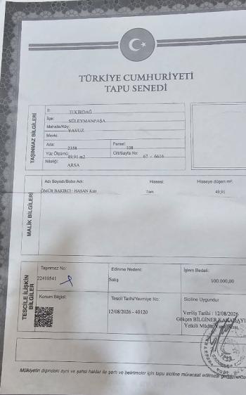 ARSA PARASINA DÜKKAN + 4 KAT İMARLI ARSA! İSTANBUL'UN YANINDA, MERKEZDE 10 NUMARA YATIRIM