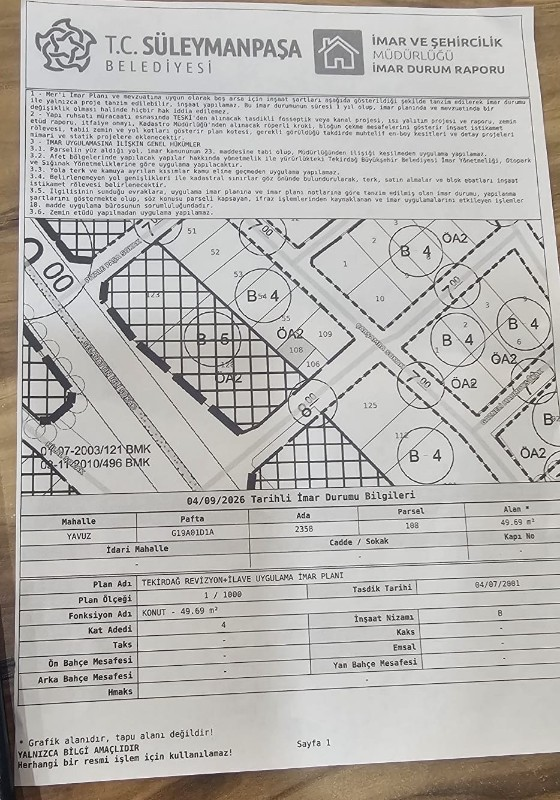 ARSA PARASINA DÜKKAN + 4 KAT İMARLI ARSA! İSTANBUL'UN YANINDA, MERKEZDE 10 NUMARA YATIRIM