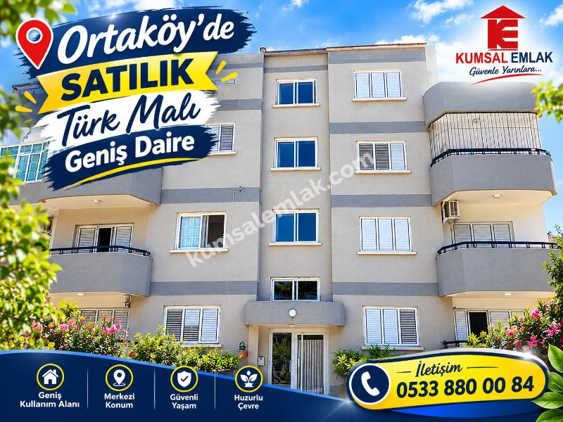 ORTAKÖY'DE TÜRK MALI SATILIK 3+1  EŞYALI DAİRE 