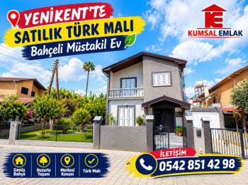 YENİKENT'DE TÜRK MALI BAHÇELİ MÜSTAKİL EV 