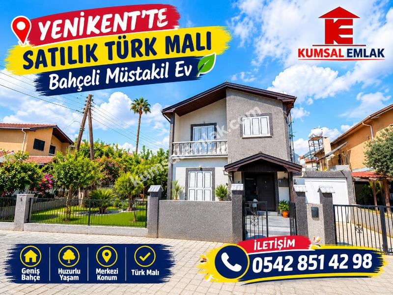 YENİKENT'DE TÜRK MALI BAHÇELİ MÜSTAKİL EV 
