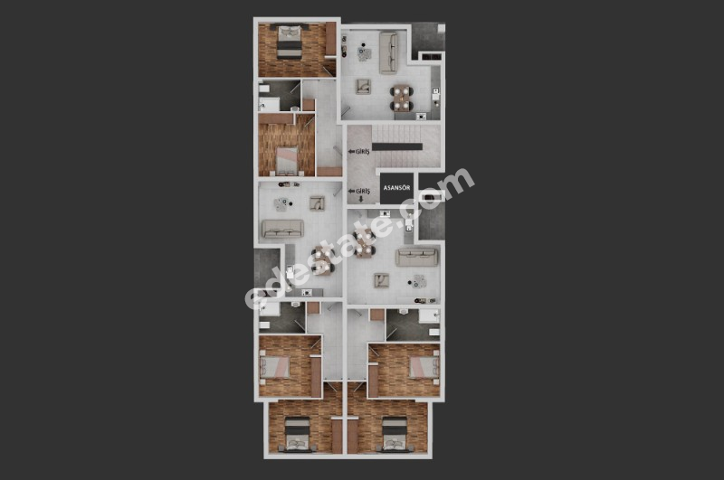 Lefkoşa Gelibolu'da SATILIK YENİ LANSMANA ÖZEL FİYATLI  2+1 DAİRE