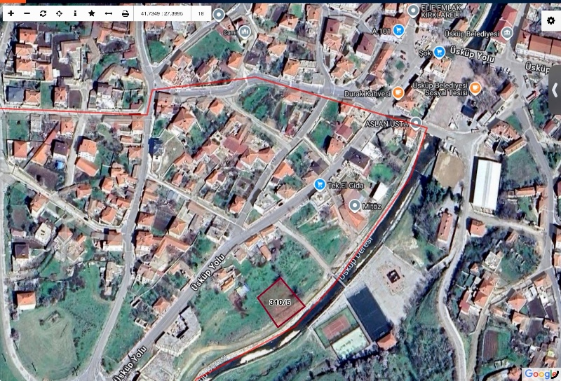 DijitalEmlak’tan Kırklareli Merkez Üsküp Kemalpaşa’da Satılık Konut İmarlı 866 m2 kıymetli Arsa. 