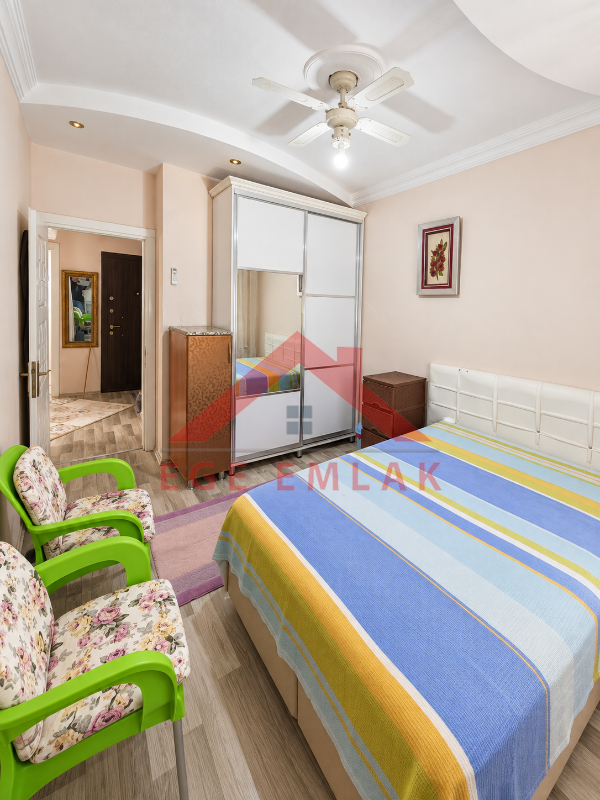 Didim Yeni Mahalle Deniz Evleri'nde Park Cepheli Geniş Balkonlu 2+1 Satılık Daire
