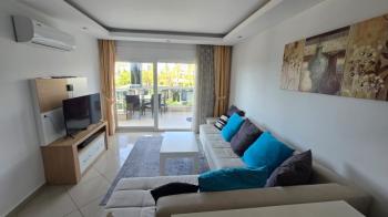 KESTEL ALANYA PANORAMA BEACH SİTESİNDE DENİZ KENARINDA EŞYALI 1+1 KİRALIK DAİRE