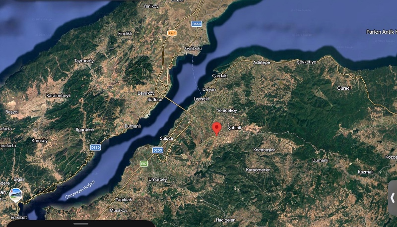 DijitalEmlak’tan Çanakkale Lapseki Subaşı köyünde Yatırımlık 2.100 m2 Satılık Kıymetli Tarla. 
