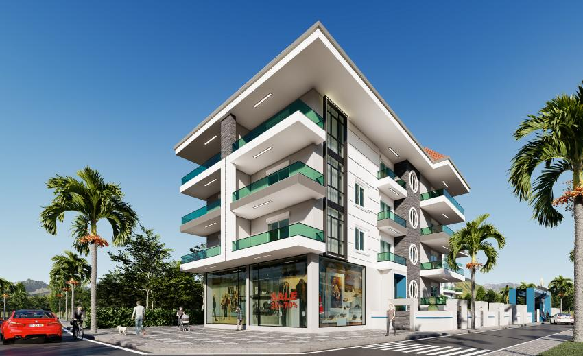 Real estate in Alanya: OBA GLORIA  RESIDENCE 2+1,3+1