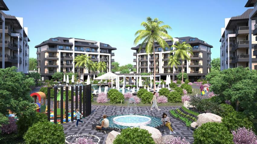 Sale apartment in Alanya: Alanya Oba Victory Garden Residence 1+1- 2+1 - 3+1